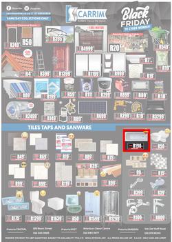 K Carrim Builders Mecca : Black Friday To Cyber Monday (27 November - 30 November 2020), page 1
