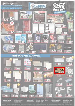K Carrim Builders Mecca : Black Friday To Cyber Monday (27 November - 30 November 2020), page 1