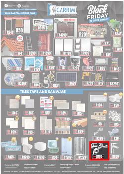 K Carrim Builders Mecca : Black Friday To Cyber Monday (27 November - 30 November 2020), page 1