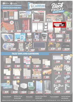K Carrim Builders Mecca : Black Friday To Cyber Monday (27 November - 30 November 2020), page 1