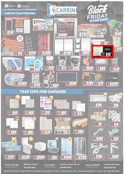 K Carrim Builders Mecca : Black Friday To Cyber Monday (27 November - 30 November 2020), page 1