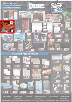 K Carrim Builders Mecca : Black Friday To Cyber Monday (27 November - 30 November 2020), page 1