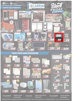 K Carrim Builders Mecca : Black Friday To Cyber Monday (27 November - 30 November 2020), page 1