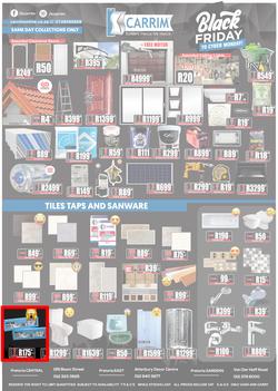 K Carrim Builders Mecca : Black Friday To Cyber Monday (27 November - 30 November 2020), page 1