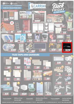 K Carrim Builders Mecca : Black Friday To Cyber Monday (27 November - 30 November 2020), page 1