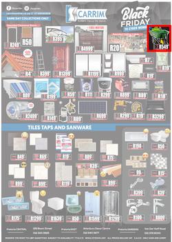 K Carrim Builders Mecca : Black Friday To Cyber Monday (27 November - 30 November 2020), page 1