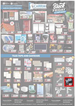 K Carrim Builders Mecca : Black Friday To Cyber Monday (27 November - 30 November 2020), page 1
