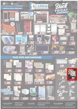 K Carrim Builders Mecca : Black Friday To Cyber Monday (27 November - 30 November 2020), page 1