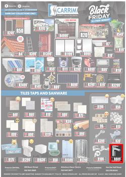 K Carrim Builders Mecca : Black Friday To Cyber Monday (27 November - 30 November 2020), page 1