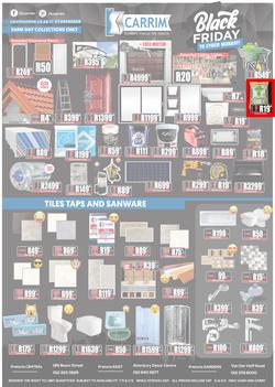 K Carrim Builders Mecca : Black Friday To Cyber Monday (27 November - 30 November 2020), page 1