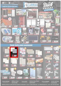 K Carrim Builders Mecca : Black Friday To Cyber Monday (27 November - 30 November 2020), page 1