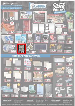 K Carrim Builders Mecca : Black Friday To Cyber Monday (27 November - 30 November 2020), page 1
