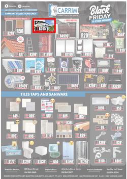 K Carrim Builders Mecca : Black Friday To Cyber Monday (27 November - 30 November 2020), page 1