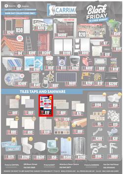 K Carrim Builders Mecca : Black Friday To Cyber Monday (27 November - 30 November 2020), page 1