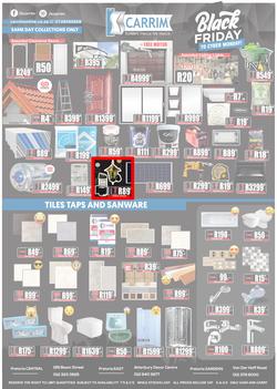 K Carrim Builders Mecca : Black Friday To Cyber Monday (27 November - 30 November 2020), page 1