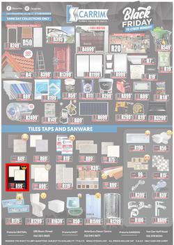 K Carrim Builders Mecca : Black Friday To Cyber Monday (27 November - 30 November 2020), page 1