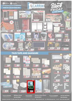 K Carrim Builders Mecca : Black Friday To Cyber Monday (27 November - 30 November 2020), page 1