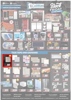 K Carrim Builders Mecca : Black Friday To Cyber Monday (27 November - 30 November 2020), page 1