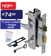 2 Lever Lockset + Hinges