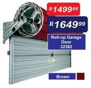 Roll Up Garage Door Brown
