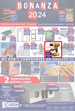 K Carrim Builders Mecca : Bonanza 2024 (28 May - 01 July 2024), page 1
