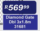 Diamond Gate Dbl 3 x 1.8m