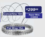 Razor Wire Flat Wrap 15m