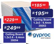 Gyproc Ceiling Board 6.4mm 1.2 x 3.6