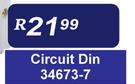 Circuit Din 13mm 10A/16A/20A/25A