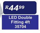 LED Double Fiiting 4 Ft 1 Way