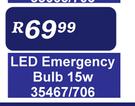LED Emergency Bulb 15W