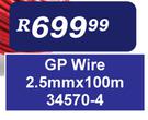 GP Wire 2.5mm x 100m