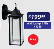 Wall Lamp 4 Gls Black