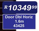 Door Dbl Horiz 1.6m