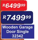 Wooden Garage Door Single