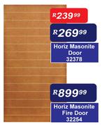 Horiz Masonite Door