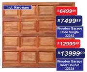 Wooden Garage Door Single