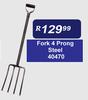 Fork 4 Prong Steel