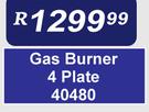 Gas Burner 4 Plate