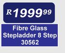 Fibre Glass Step Ladder 8 Step