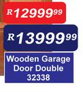 Wooden Garage Door Double