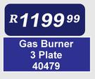 Gas Burner 3 Plate