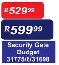 Security Gate Budget