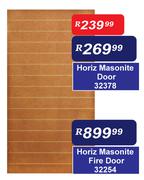 Horiz Masonite Door
