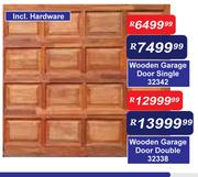 Wooden Garage Door Double