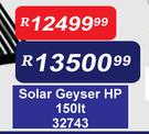 Supahot Solar Geyser HP-150L
