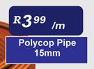 Polycop Pipe 15mm-Per m