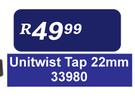 Unitwist Tap 22mm