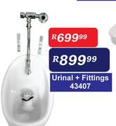 Urinal + Fittings 