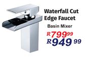Waterfall Cut Edge Faucet Basin Mixer